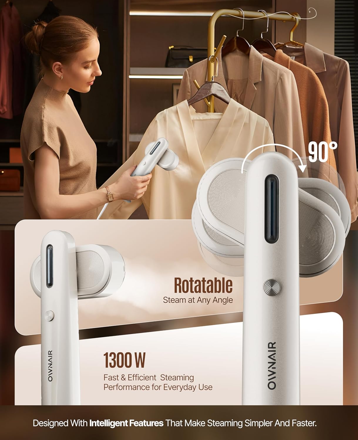 Stay Occasion-Ready with OWNAIR 2 in 1 Handheld Steam Iron