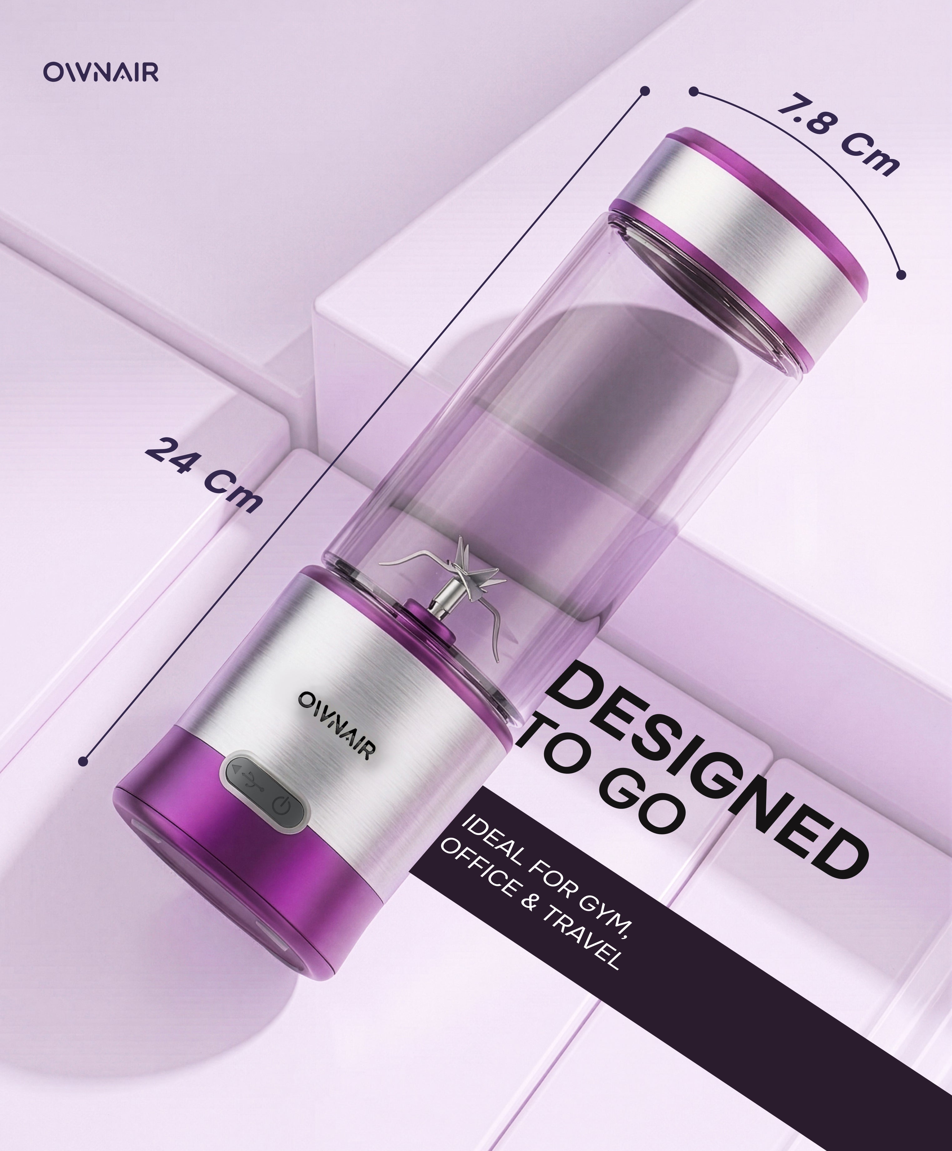 OWNAIR Portable Blender Makes Healthy Living Easier Wherever Life Takes You
