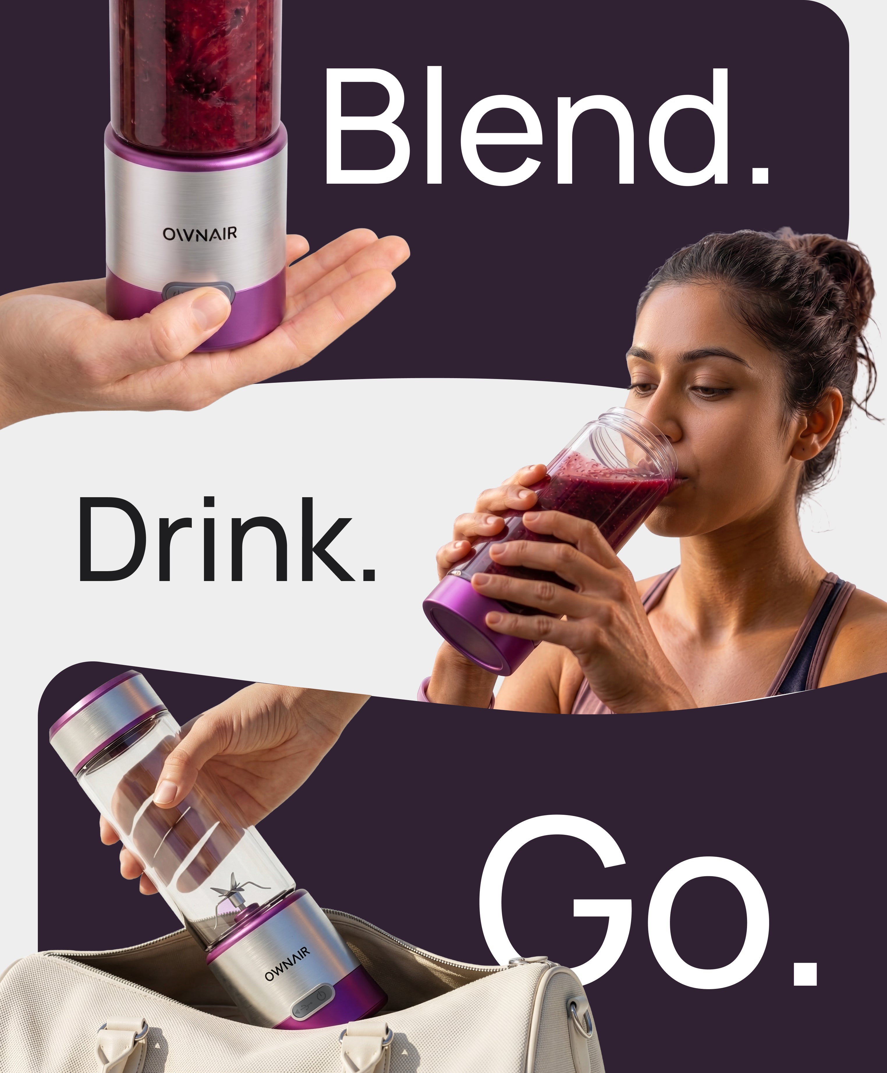 Blend. Drink. Go. Everyday Wellness Made Easier with the OWNAIR Portable Blender