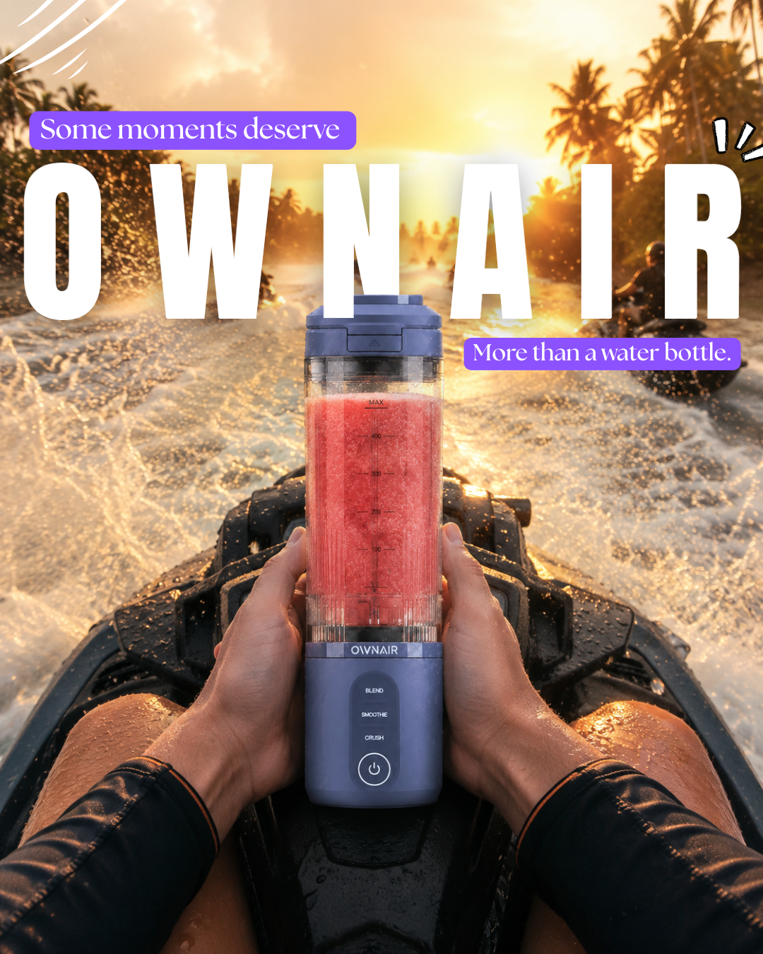 Why the OWNAIR Blast Portable Blender Is More Than a Water Bottle for Modern Adventures