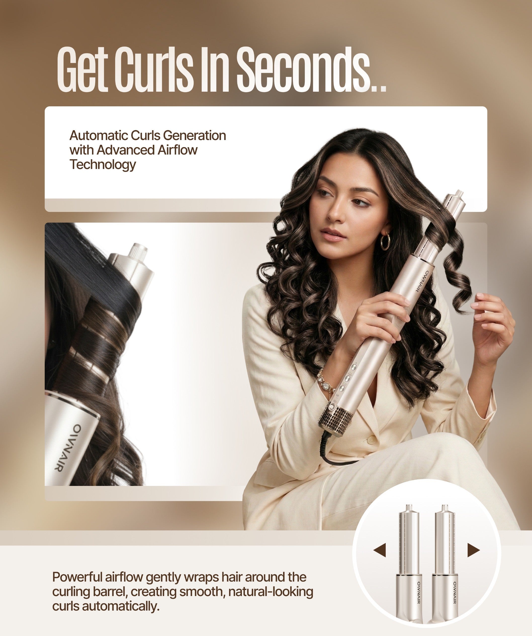 Effortless Salon Style at Home with the OWNAIR 6 in 1 Hair Styler with Dryer