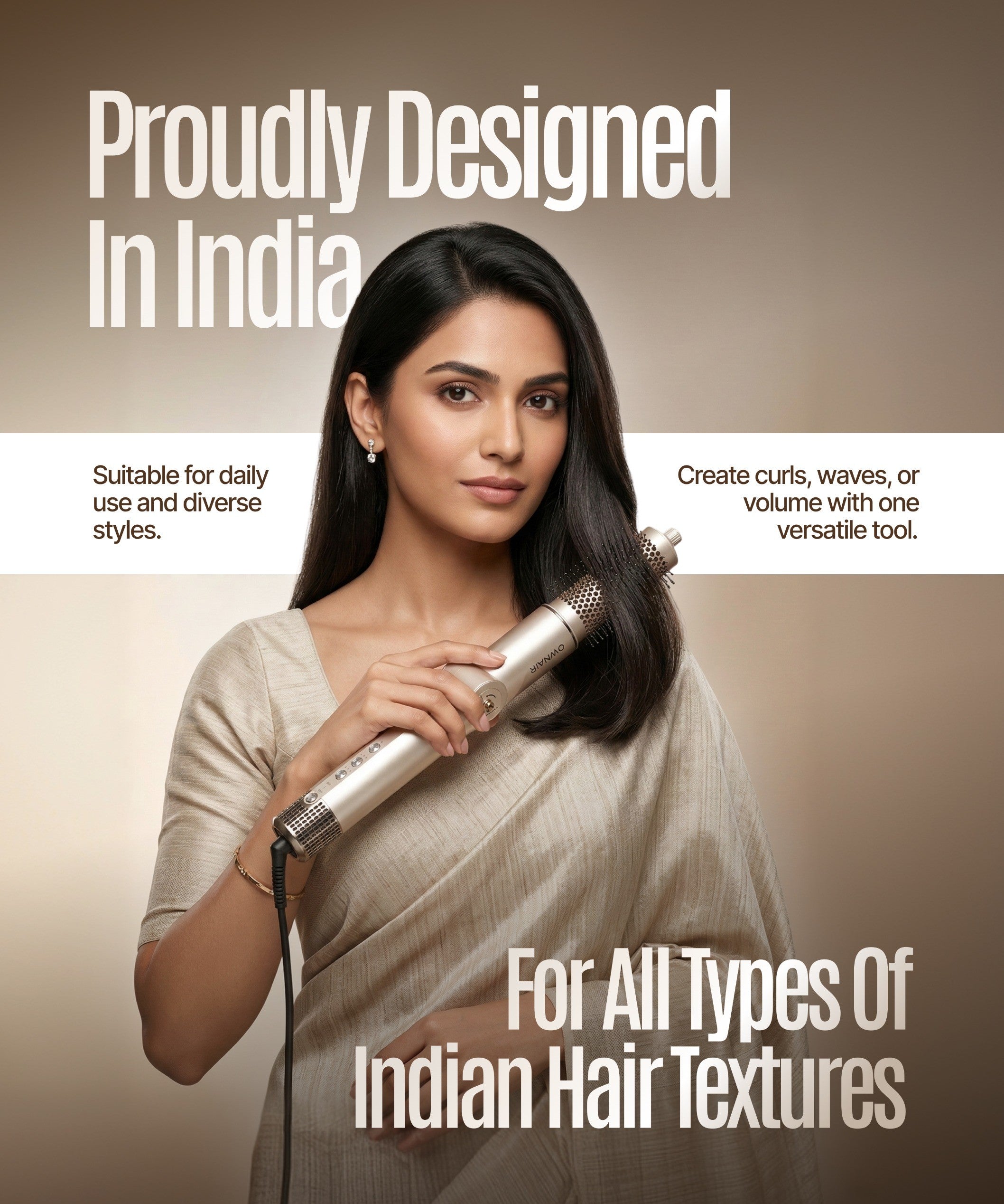 Why the OWNAIR 6 in 1 Hair Styler with Dryer Is Designed for Every Indian Hair Texture