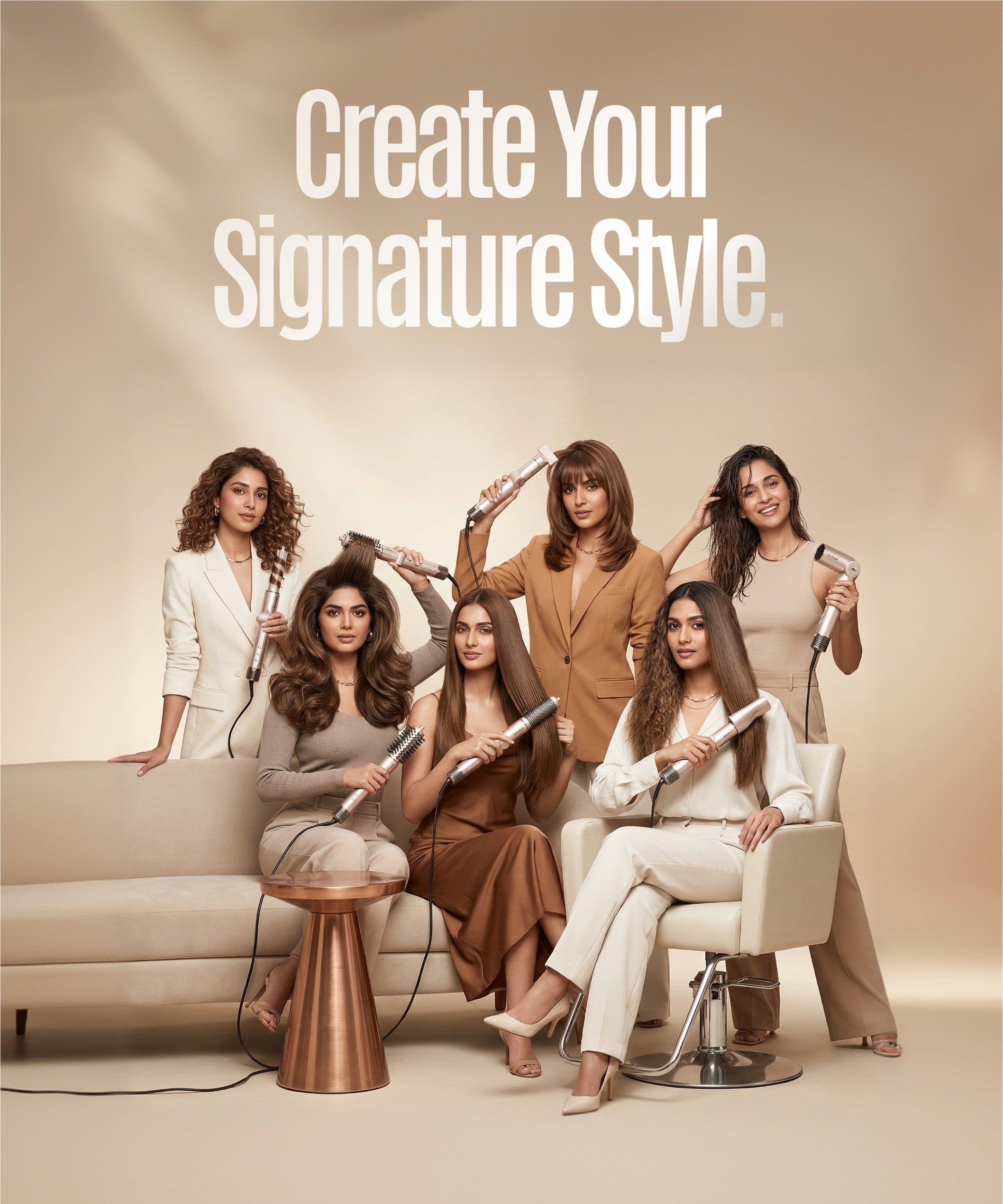 Create Your Signature Style with the OWNAIR 6 in 1 Hair Styler with Dryer