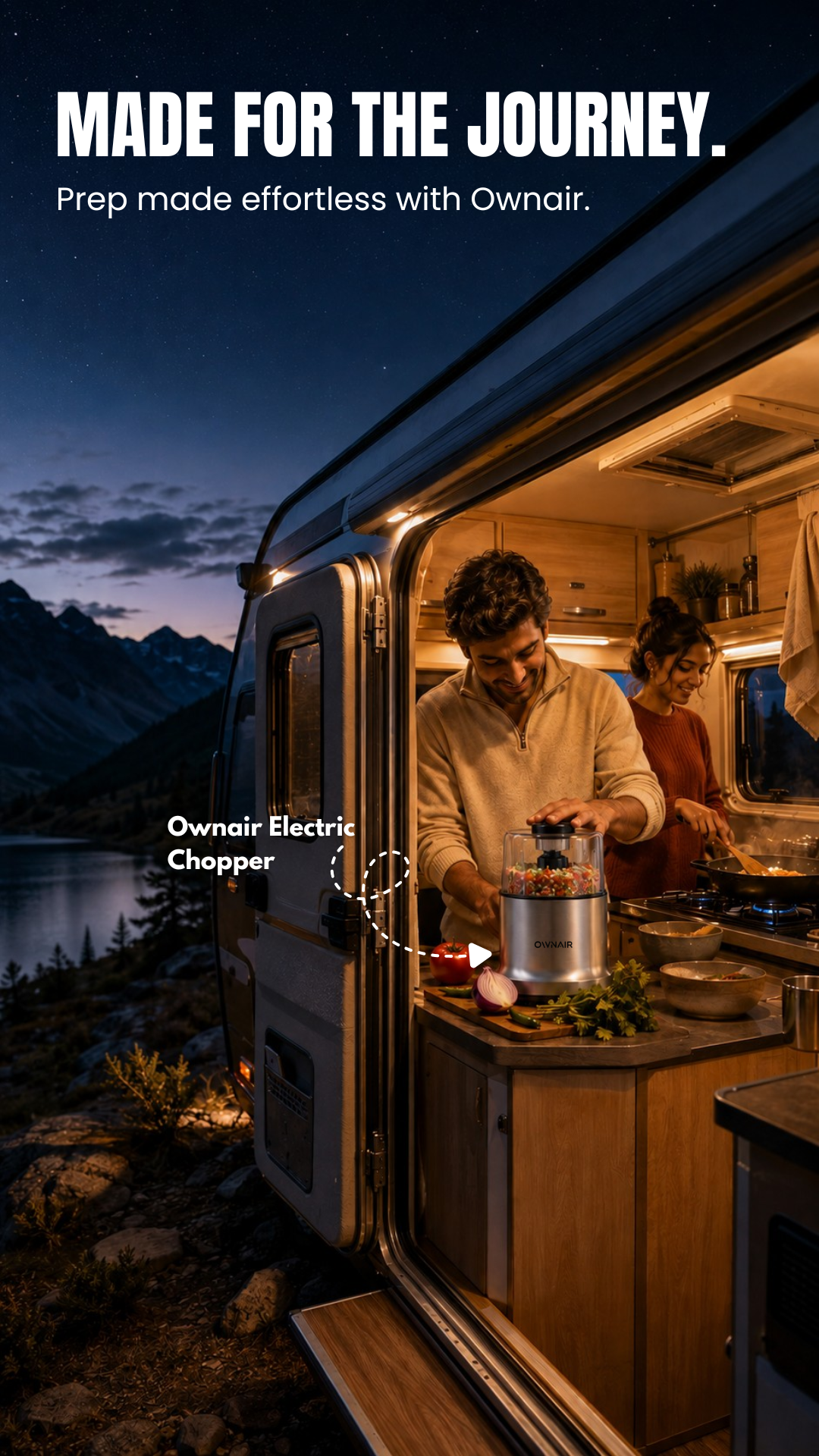 Easy Camping Meals and Travel Cooking With the OWNAIR Electric Chopper