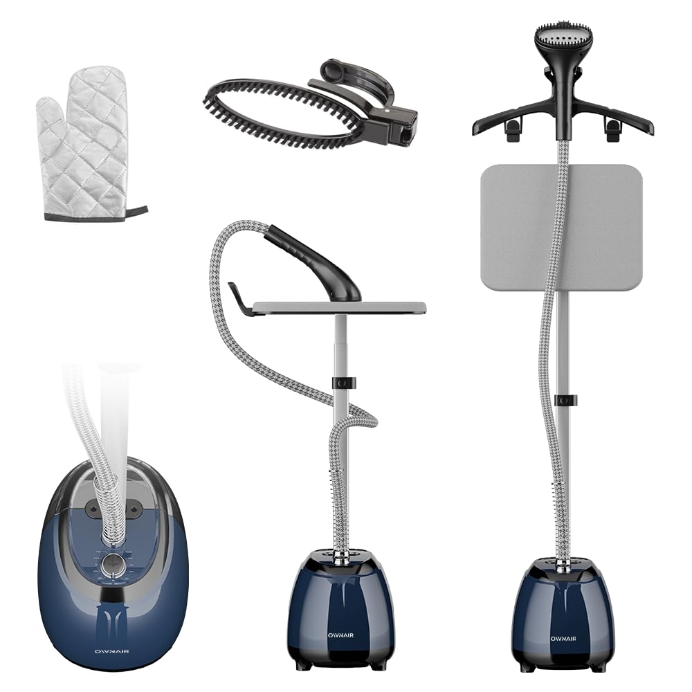 Experience Effortless Wrinkle Removal with the OWNAIR Steam Iron with Stand