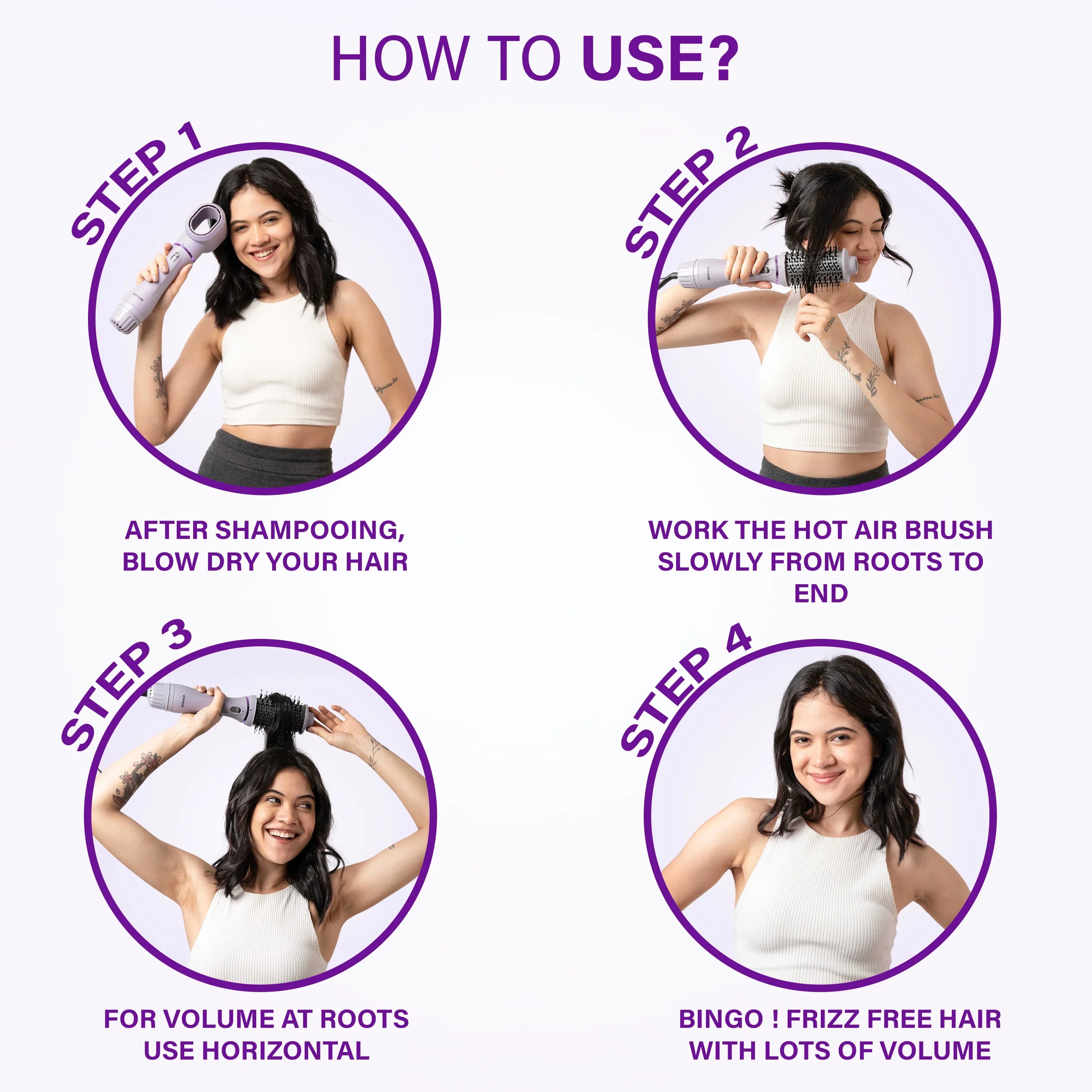 Step-by-Step: How to Use the OWNAIR Hot Hair Brush