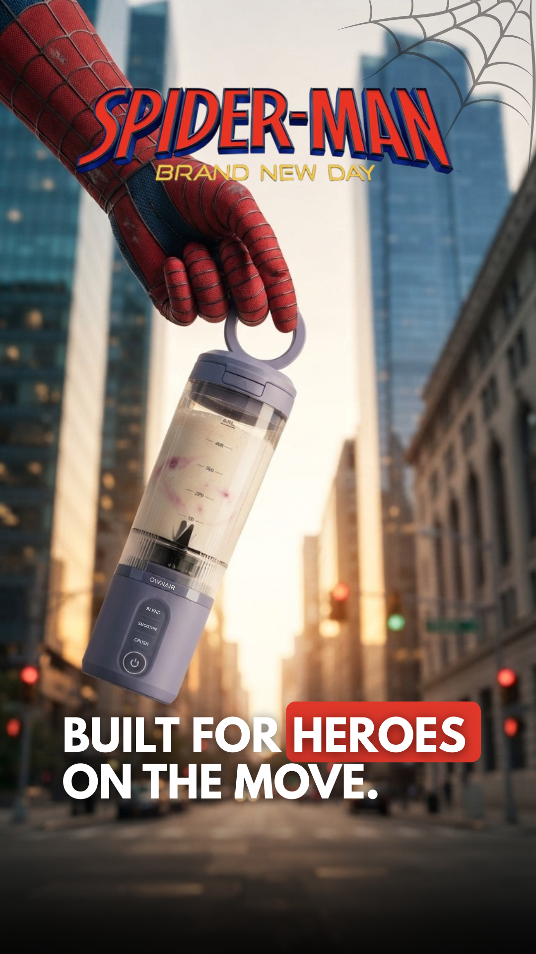 Built for Heroes on the Move with the OWNAIR Blast Portable Blender