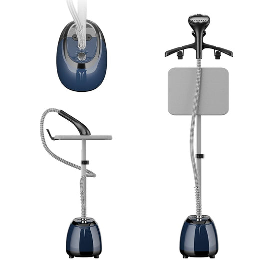 OWNAIR Steam iron with Stand, Standing Garment Steamer, 2.1L Water Tank, 35 g/min, 10 Heat modes, 2200 watt, Adjustable Iron Board, Horizontal and Vertical, 1 year warranty by OWNAIR