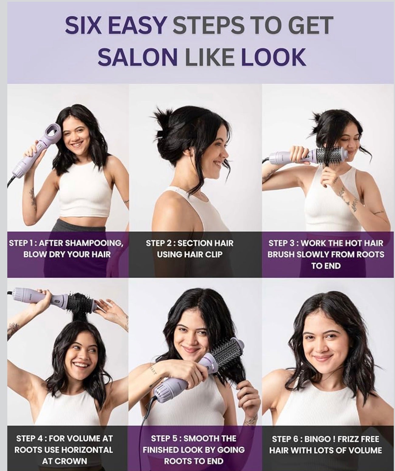 Ownair 1200W Hot Air Brush Hair Dryer | 4 Heat & Speed Modes | Volumizing & Styling Brush
