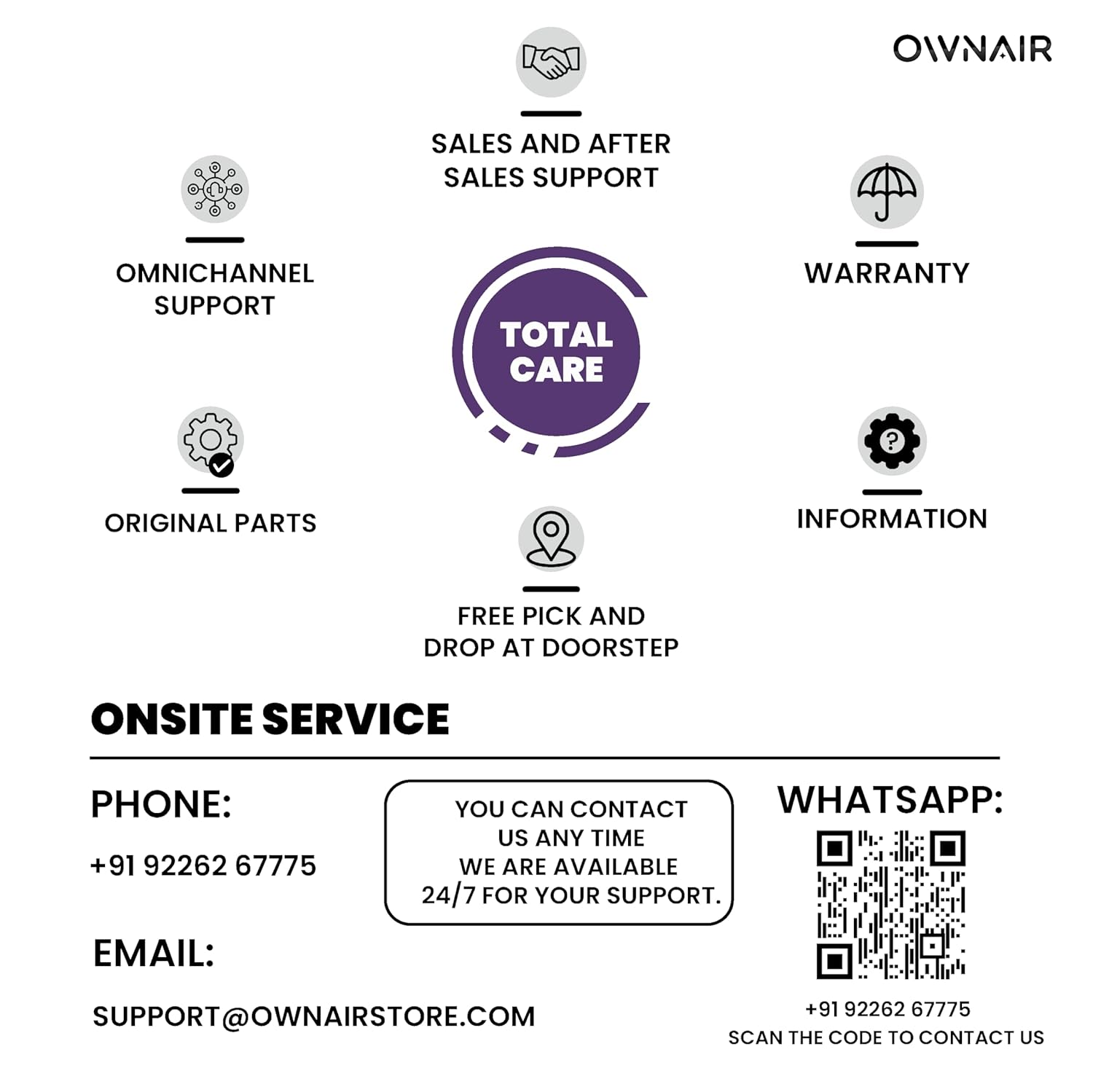 OWNAIR Handheld Garment Steamer for clothes, steam iron press, easy vertical horizontal steaming, steamer for ironing clothes, 24g/min high steam 1800 Watt, 110 ml, 15-sec Fast Heating (Purple)