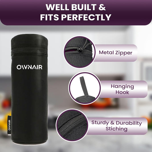 OWNAIR Insulated Sleeve Portable Blender Bag | Durable | Sleek | Functional | for OWNAIR Blender - Black
