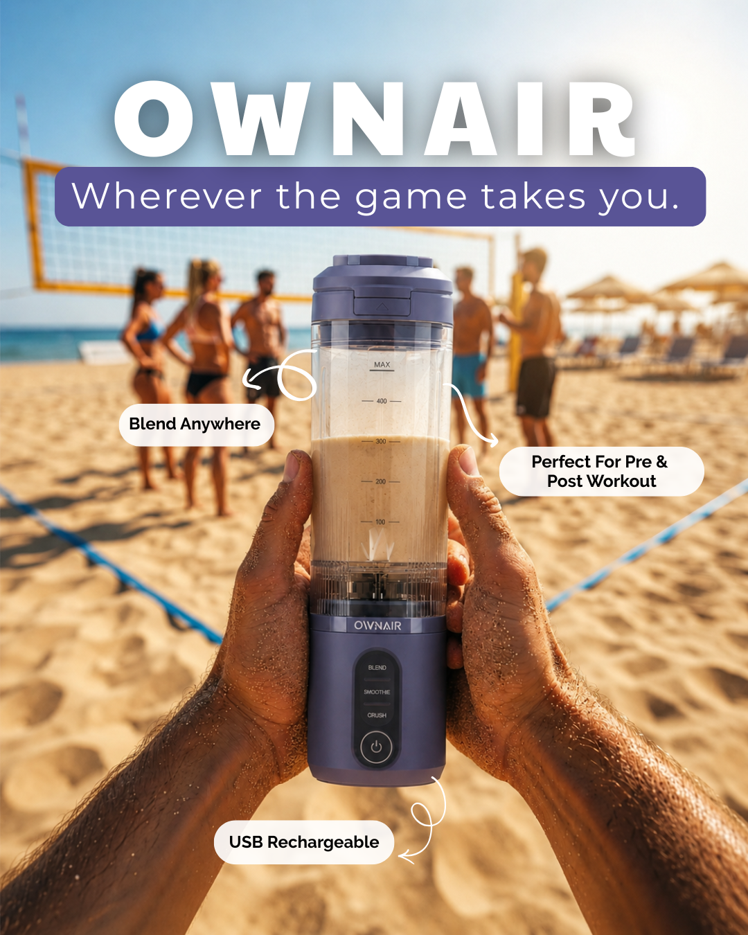 Stay Active and Refreshed with the OWNAIR Blast Portable Blender