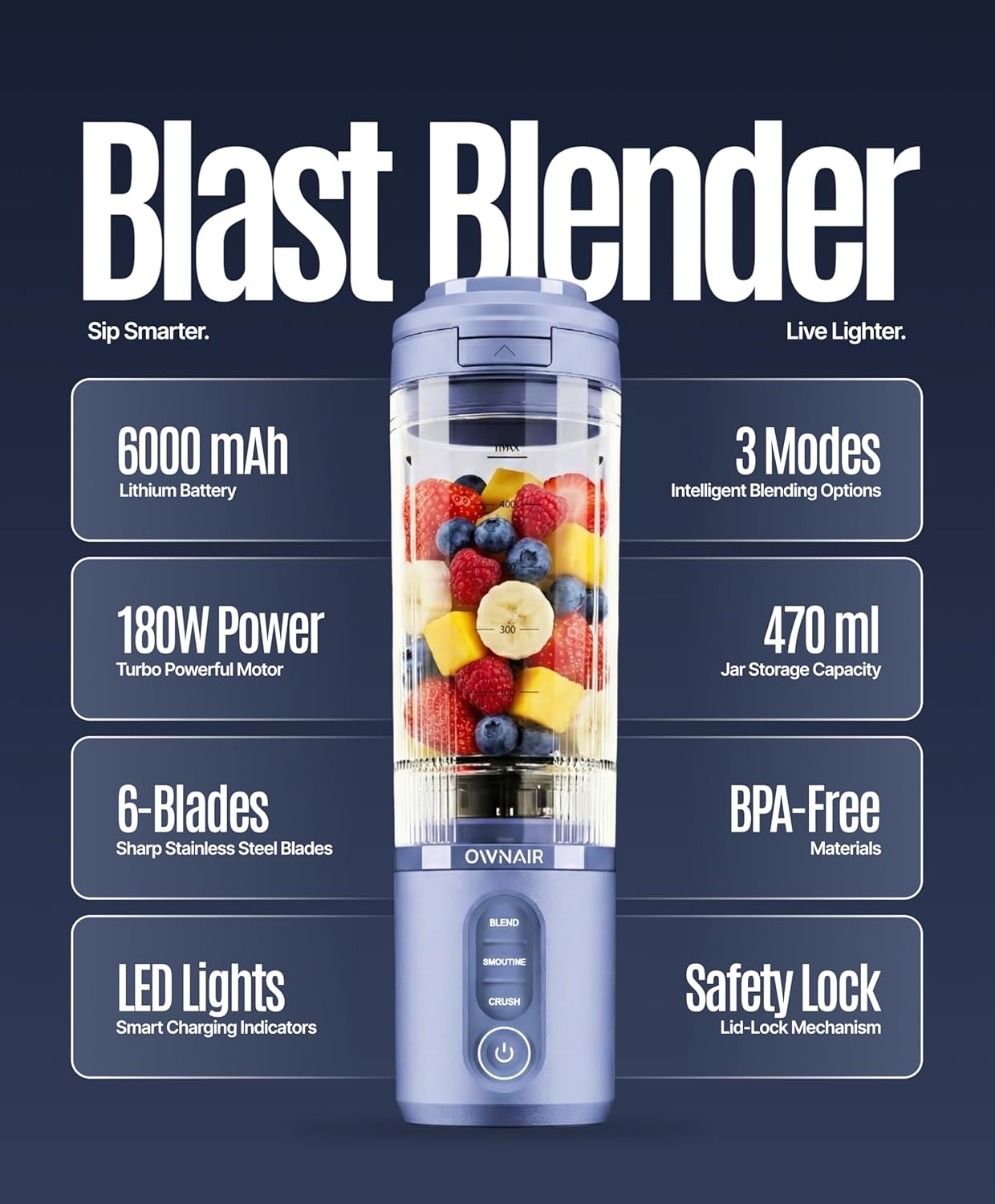 Fresh Juice vs Packaged Drinks: Why OWNAIR Portable Blender Blast Is a Summer Essential