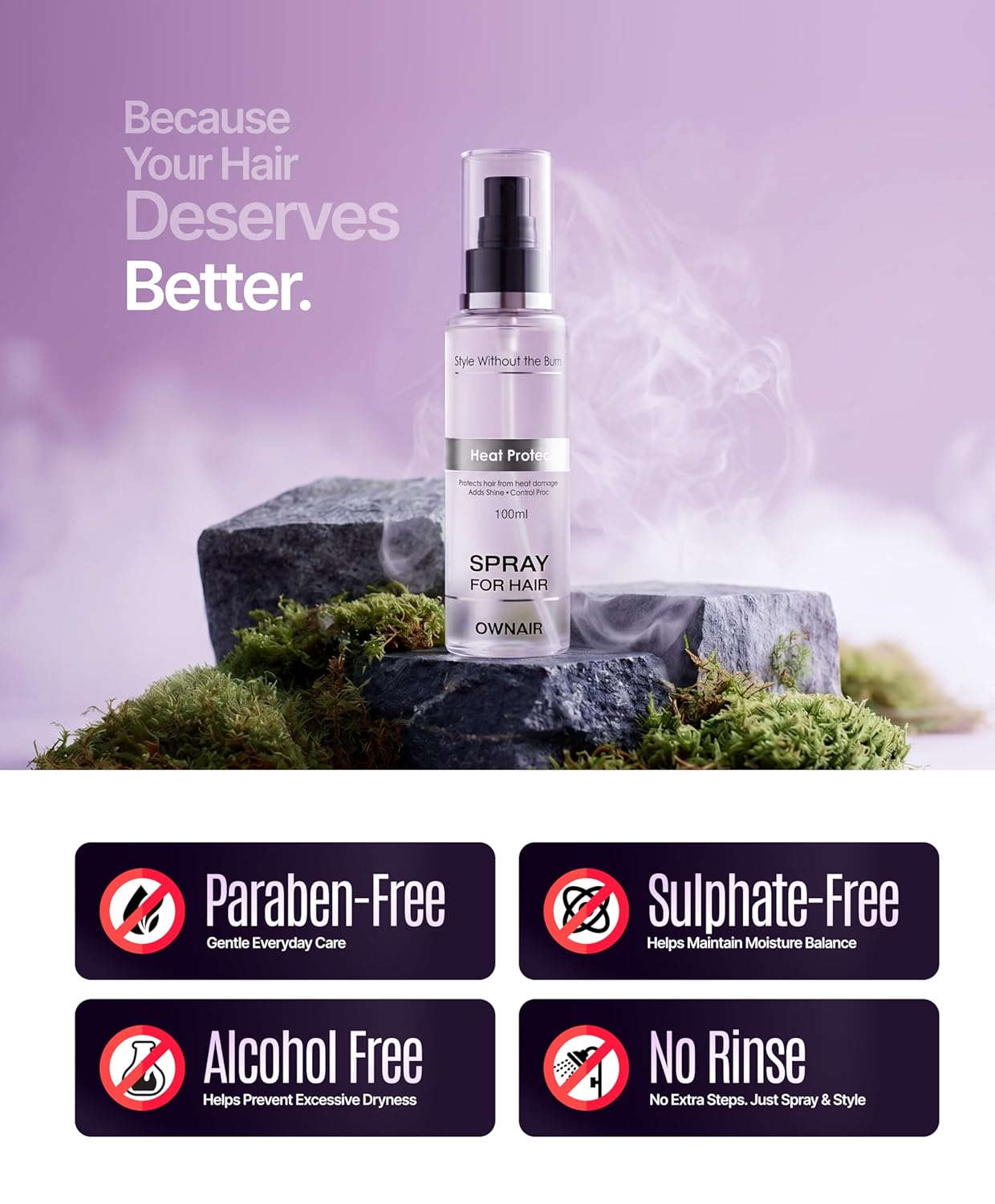 How OWNAIR Heat Protectant Spray for Hair Helps You Style Every Day Without the Damage