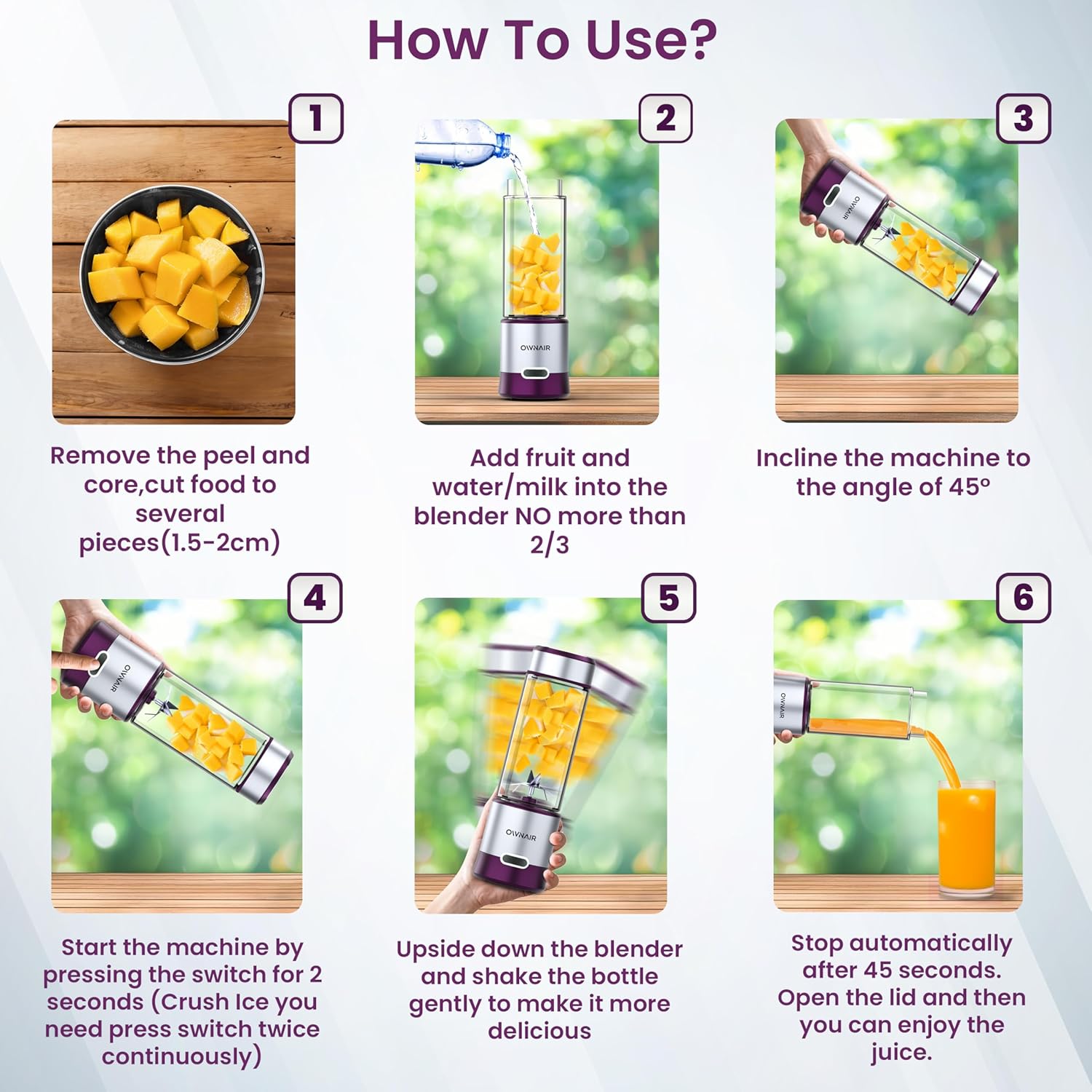 How the OWNAIR Portable Blender Makes Healthy Living Simple Every Day