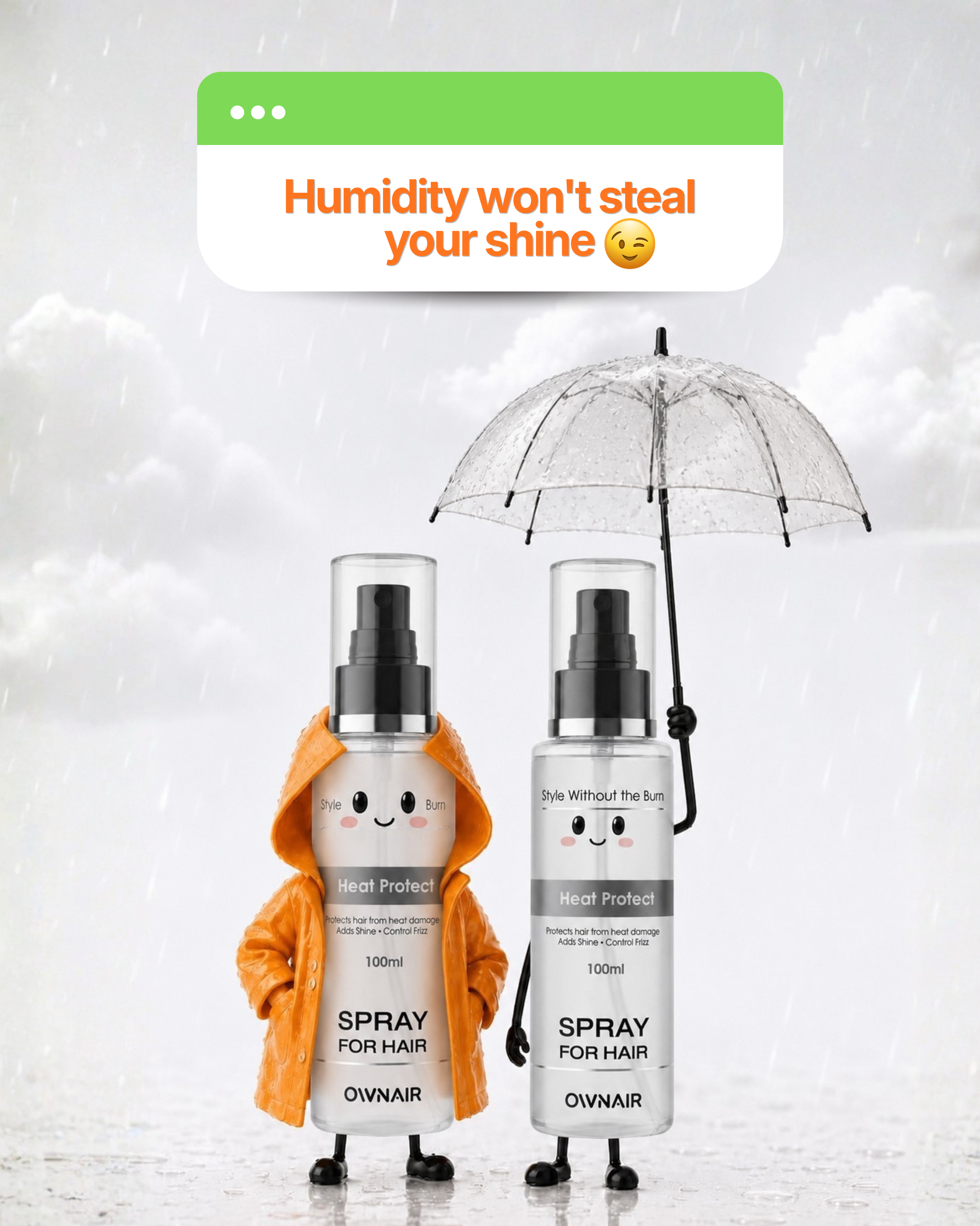 How OWNAIR Heat Protectant Spray for Hair Keeps Your Hair Smooth Even When Humidity Tries to Take Over