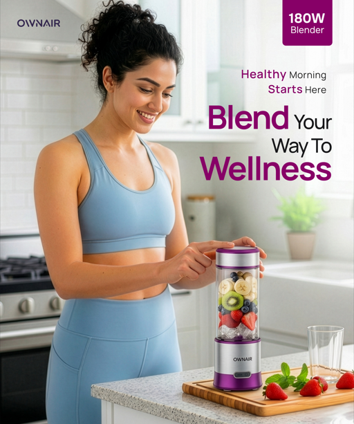 How the OWNAIR Portable Blender Makes Healthy Living Easier Every Day