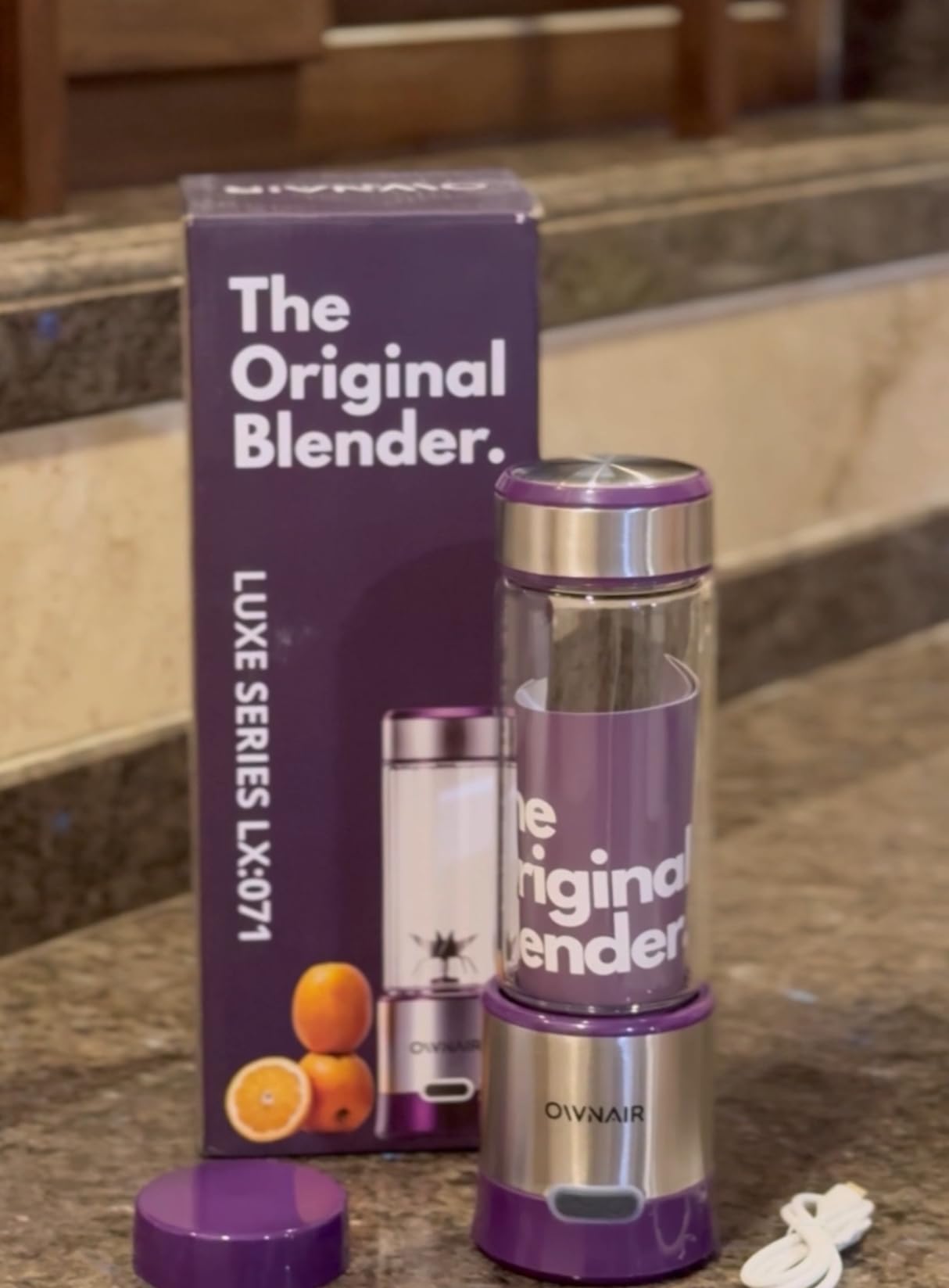 Spicy Protein Salad Bowl Made Easy with OWNAIR Portable Blender.