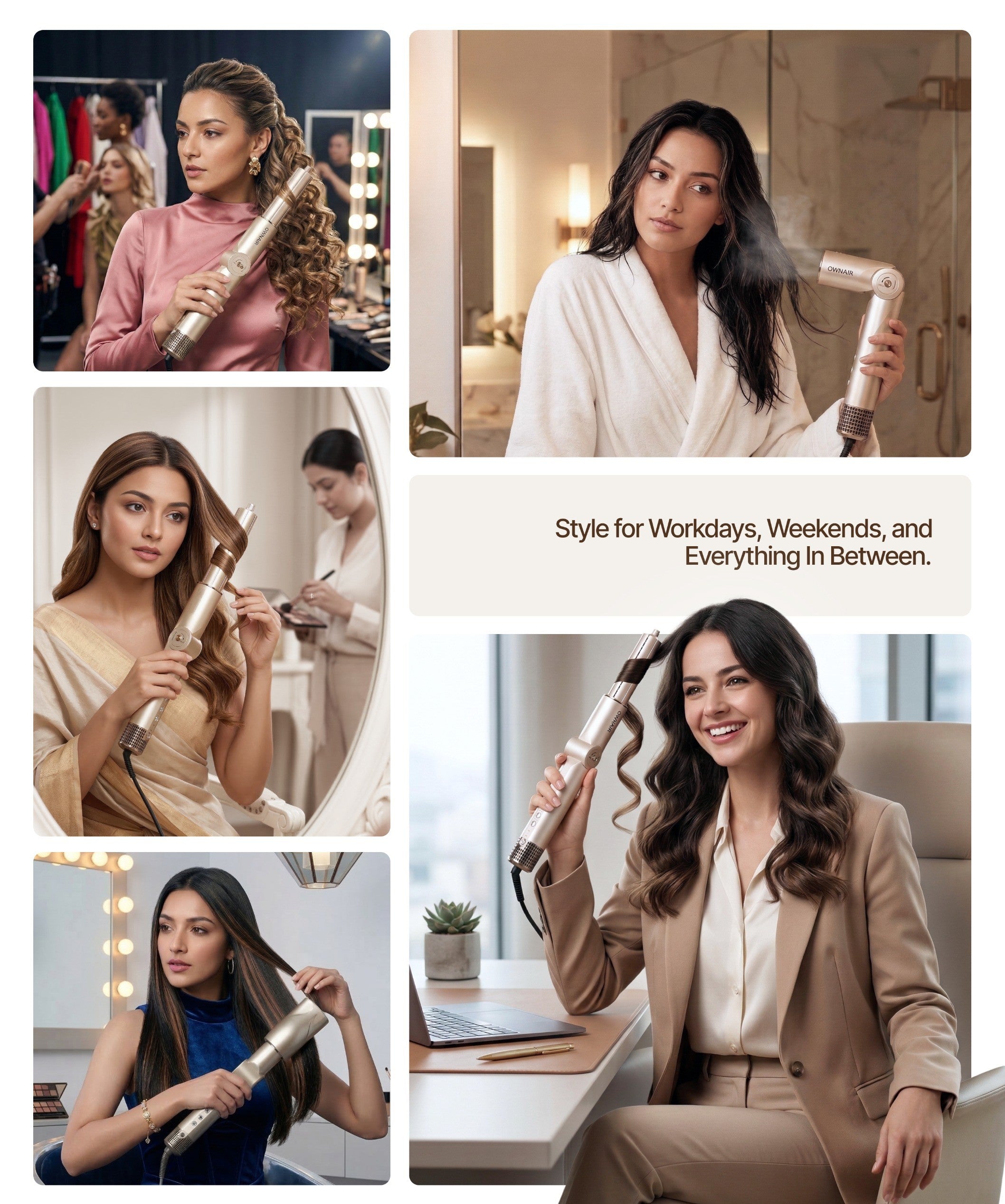 Transform Your Everyday Hair Routine with the OWNAIR 6 in 1 Hair Styler with Dryer