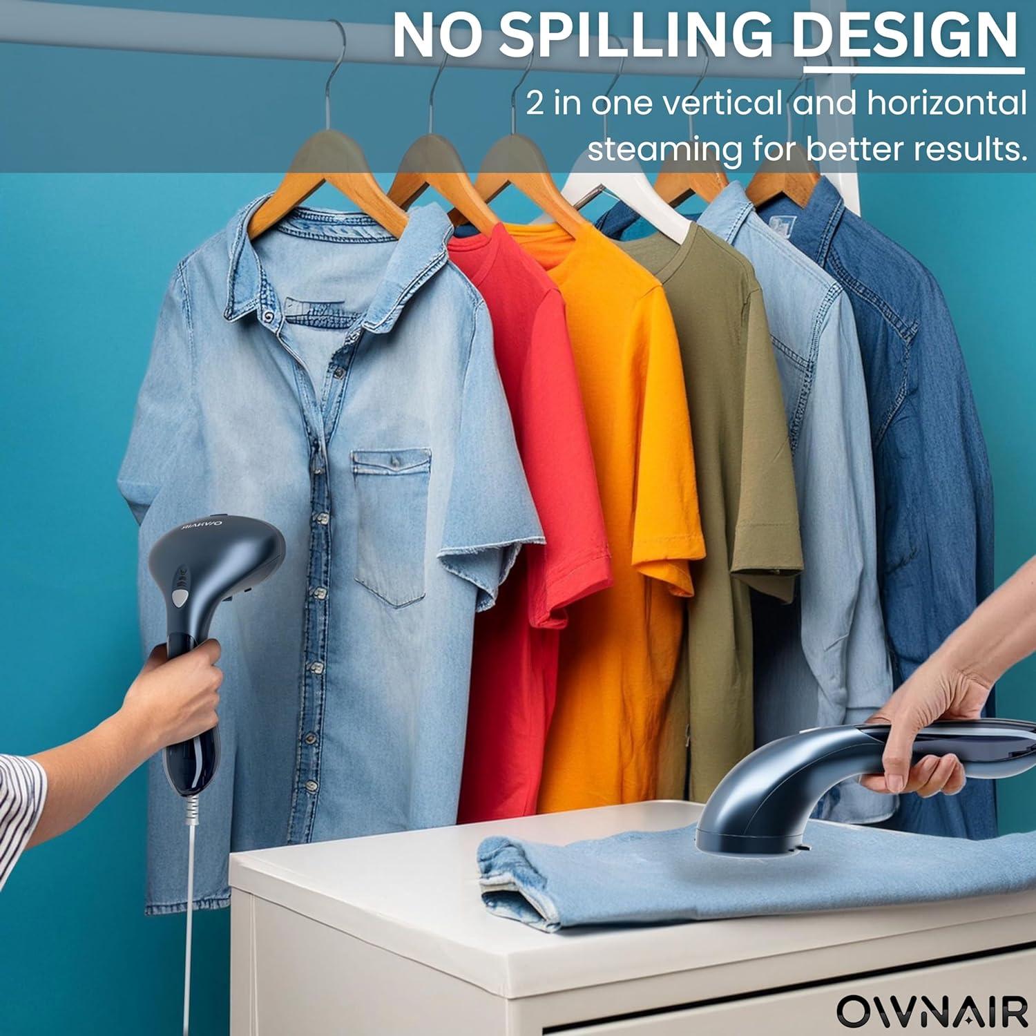 OWNAIR Handheld Garment Steamer User Manual | Safety, Usage & Maintenance Guide