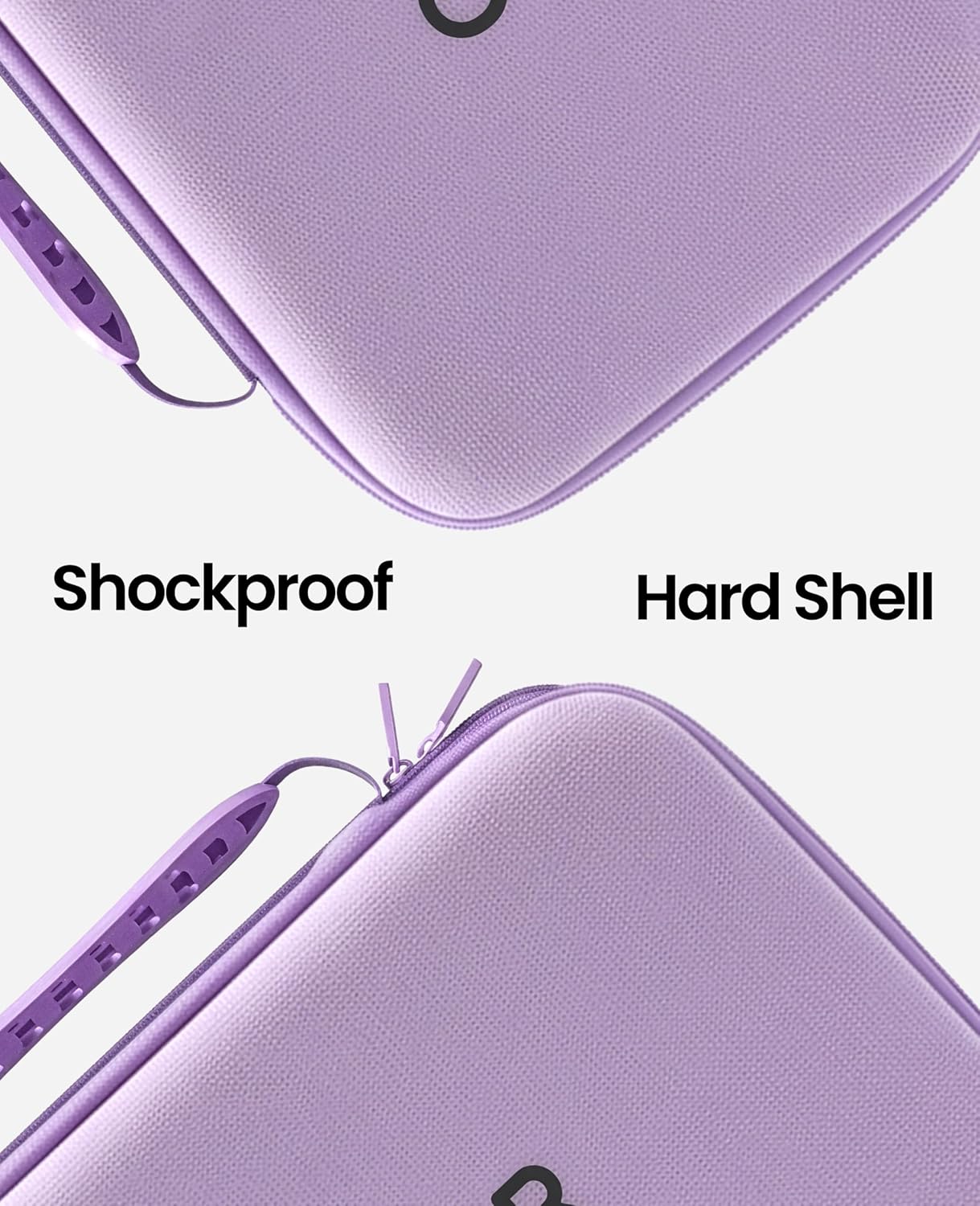 Ownair Hot Air Brush Travel Case – Hard Shell Storage Organizer, Shockproof & Splash-Resistant Carry Bag for Hair Styling Tools (Purple)