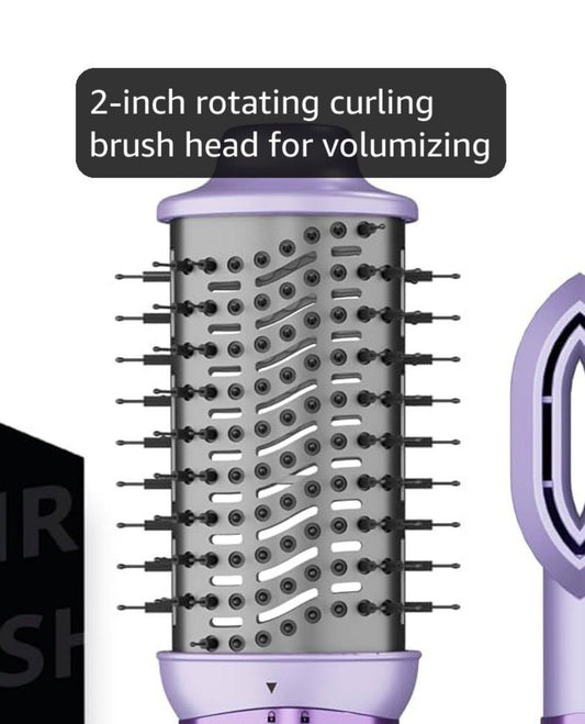 OWNAIR 2-in-1 Hot Air Brush Hair Dryer | 1200W Blow Dryer Brush with 4 Heat & Speed Modes, 360° Swivel Cord