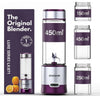 OWNAIR Portable Blender – 180W, 450ml Glass Jar, 5000mAh Rechargeable (Purple/Grey)
