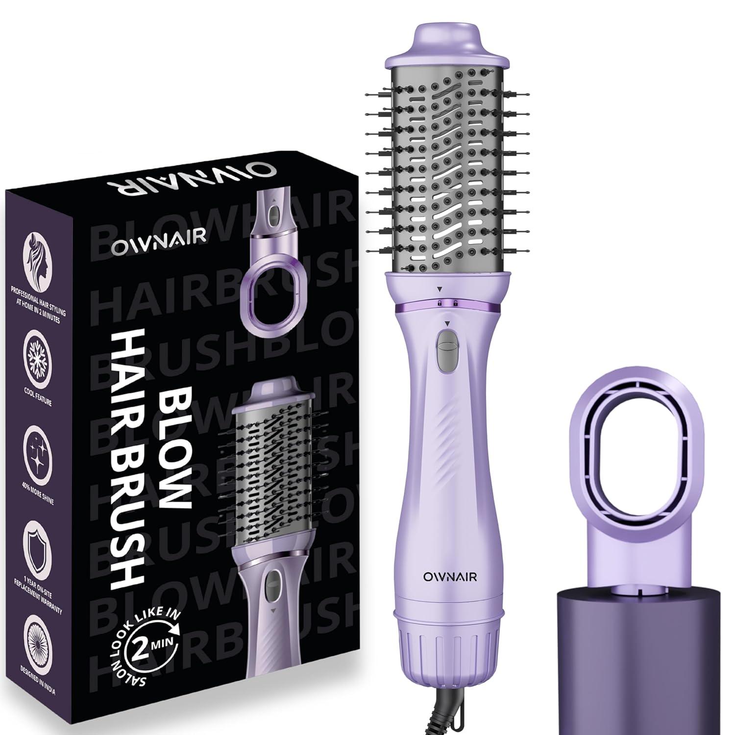 Buy Ownair 3-in-1 Hot Air Brush 1200W Air Dryer, Straightener