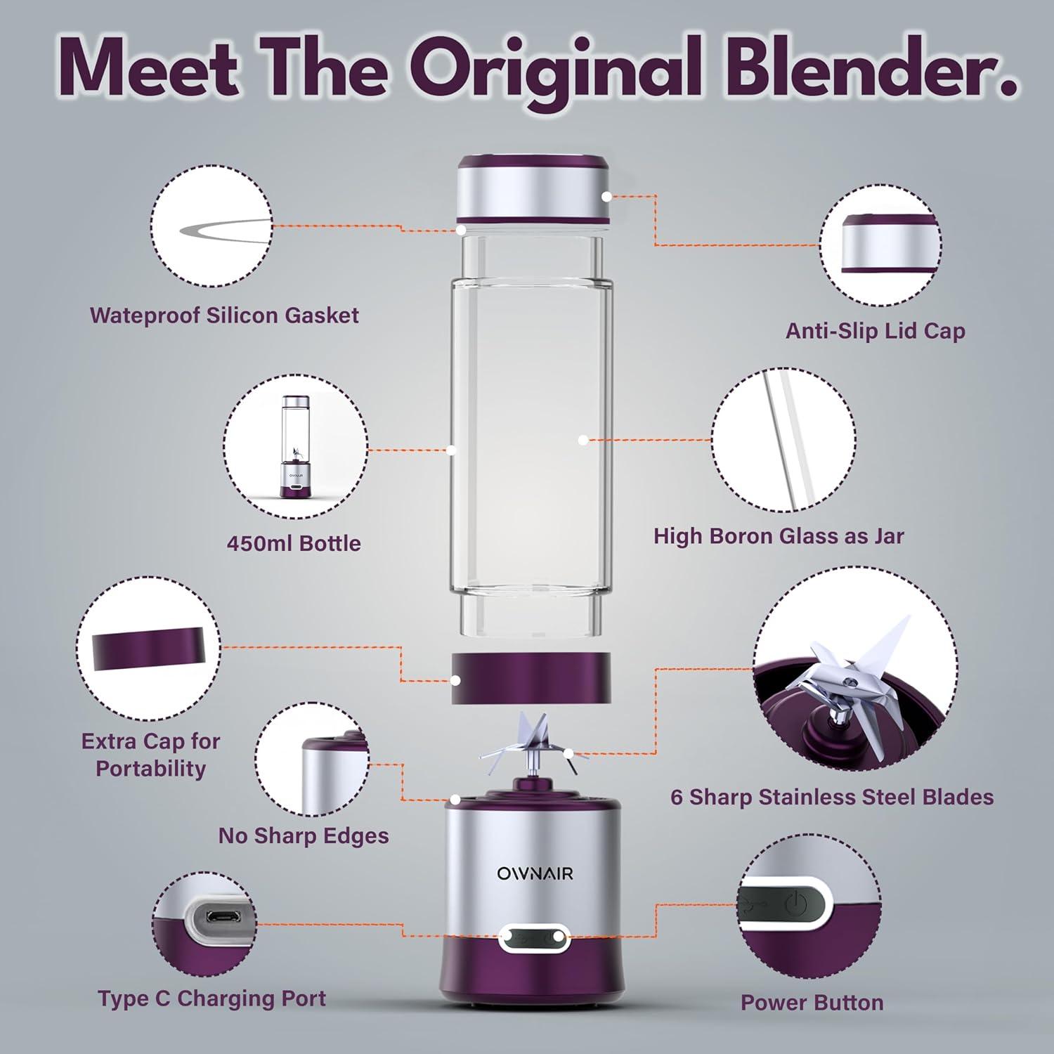 blender with waterproof silicon gasket with anti slip lid cap