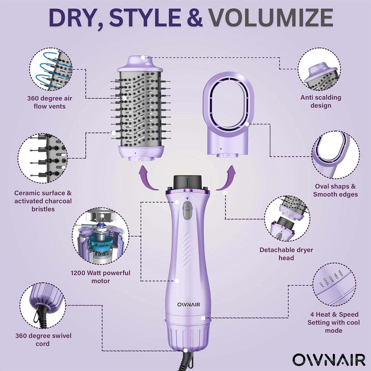 Volumizer hair styler top