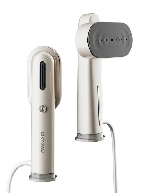 OWNAIR 2 In 1 Turbo Handheld Wet and Dry Garment Steamer for clothes, steam iron press, easy vertical horizontal steaming, steamer for ironing clothes, 24g/min high steam 1300 Watt